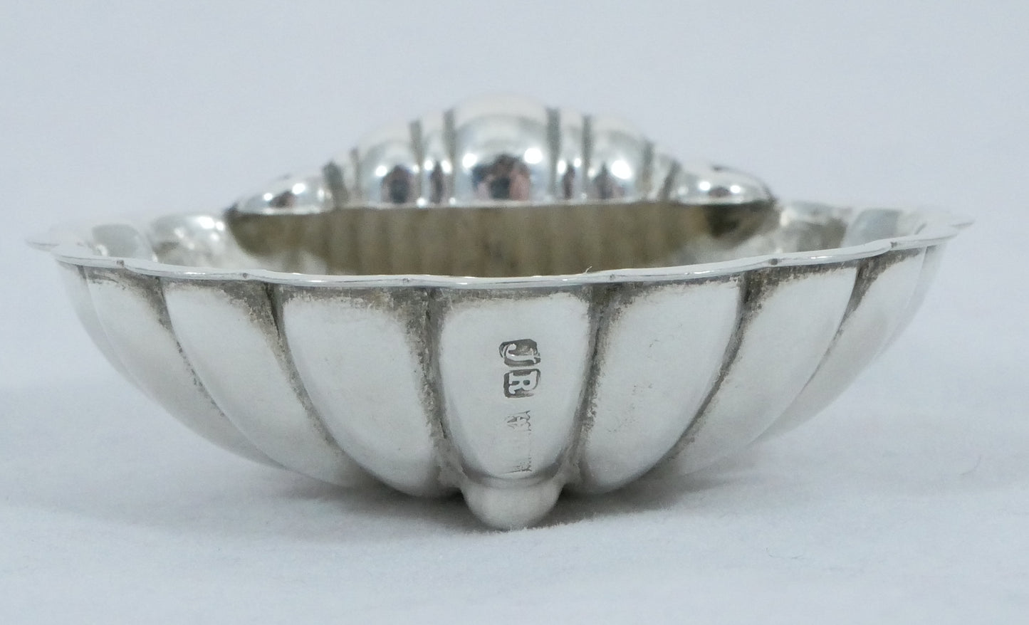 Antique Vintage 1970 Sterling Silver Sea Shell Butter Soap Dish Bowl Plate Small