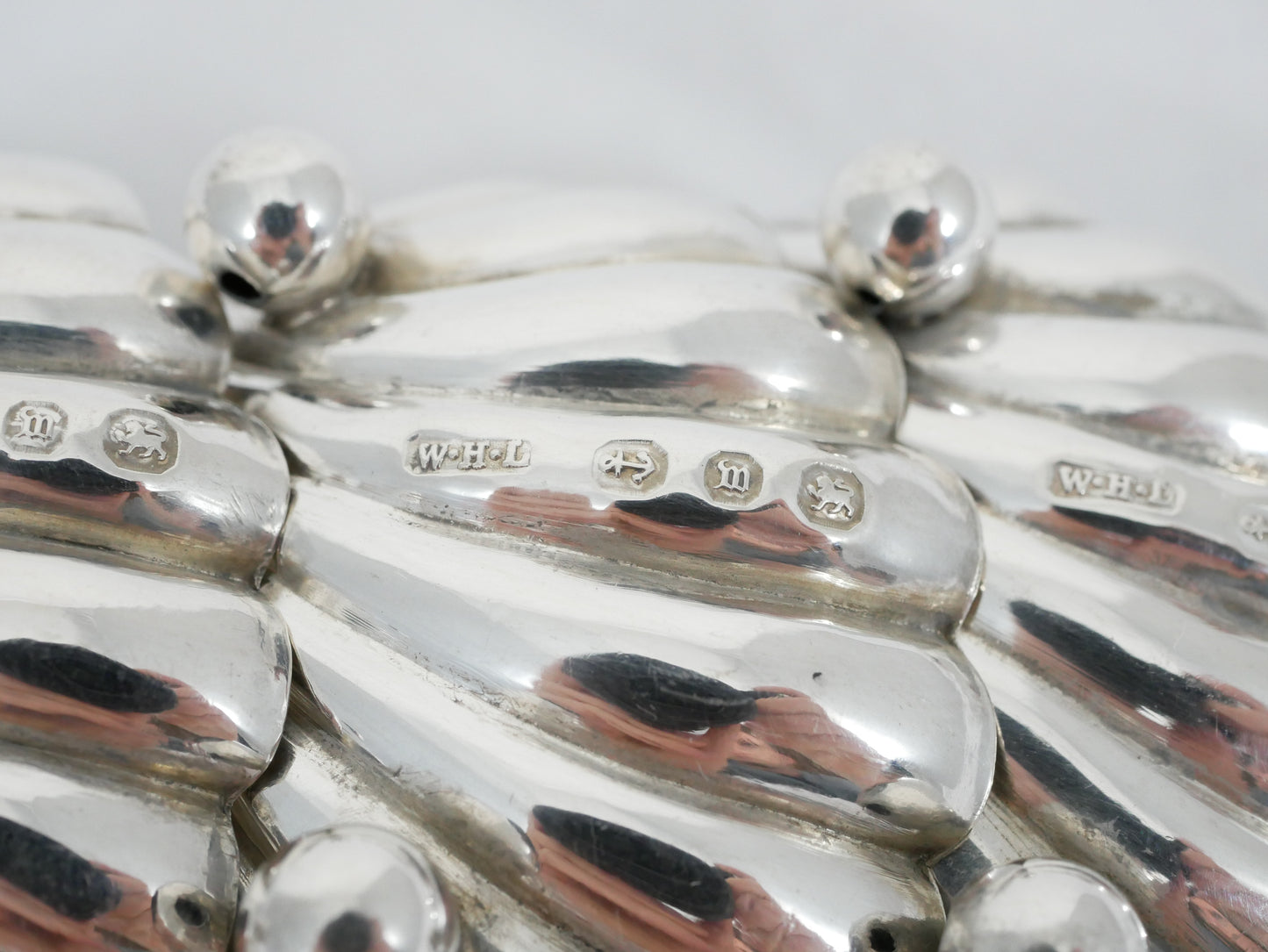 Antique Victorian 1896 Set 4 Sterling Silver Shell Butter Soap Dish Bowls Plates