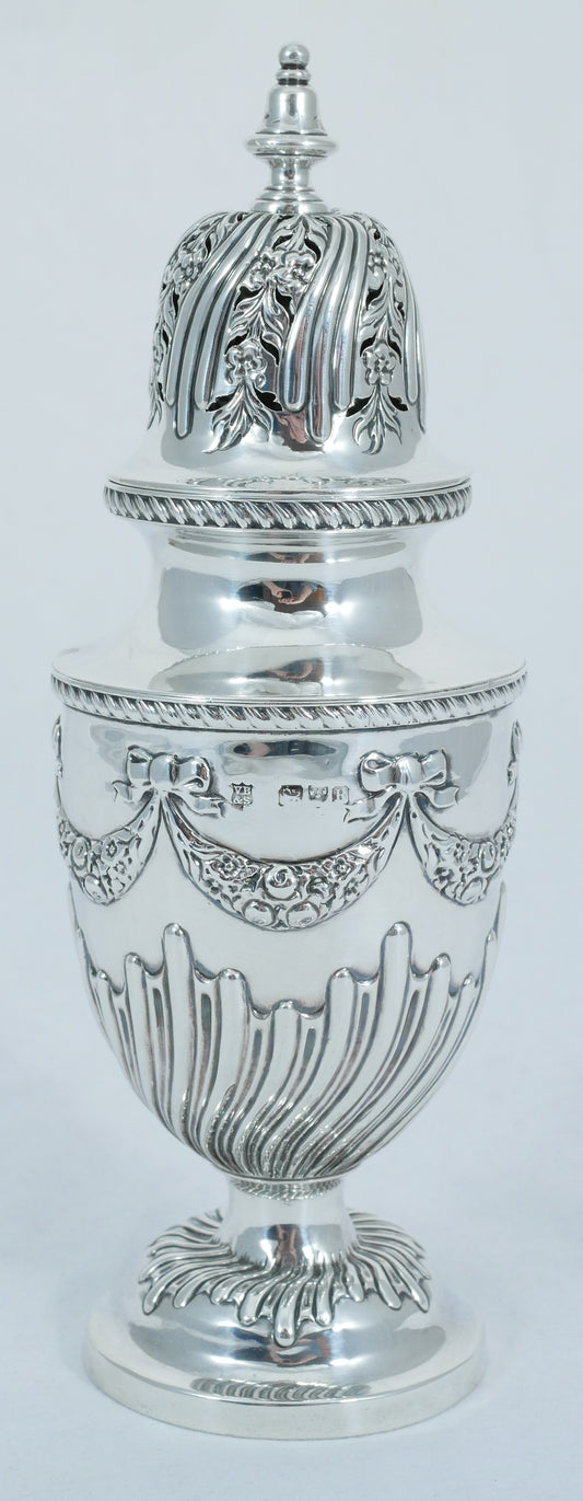 Antique Victorian 1900 Sterling Silver Sugar Caster Shaker Muffineer Castor VB&S