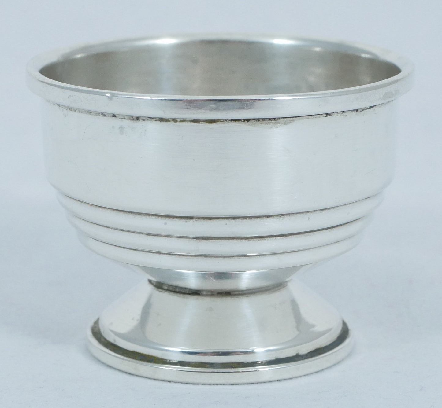 Antique Art Deco 1935 Sterling Silver Salt Cellar Small Sugar Tea Bowl Dish Cup