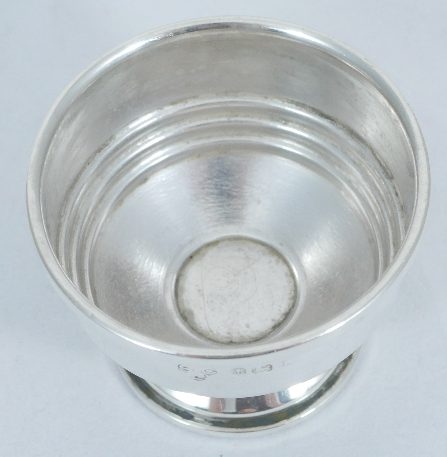 Antique Art Deco 1935 Sterling Silver Salt Cellar Small Sugar Tea Bowl Dish Cup