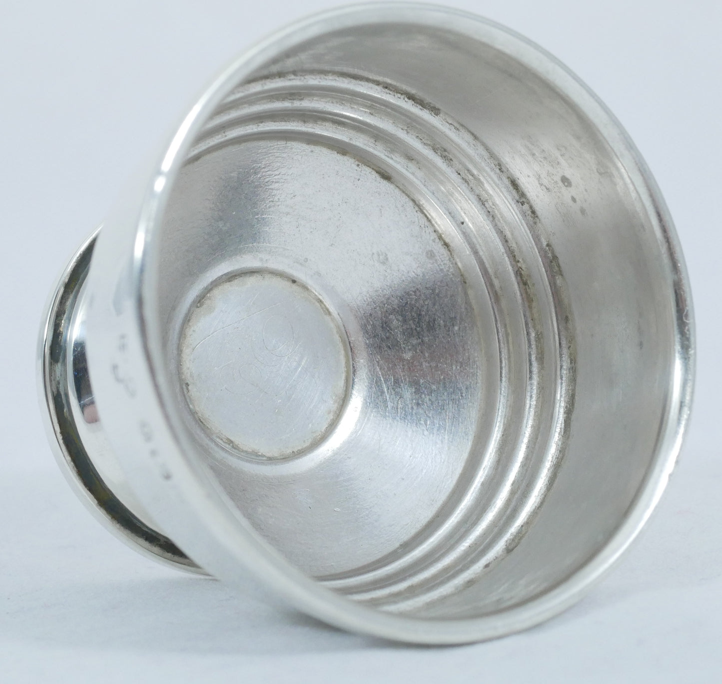 Antique Art Deco 1935 Sterling Silver Salt Cellar Small Sugar Tea Bowl Dish Cup