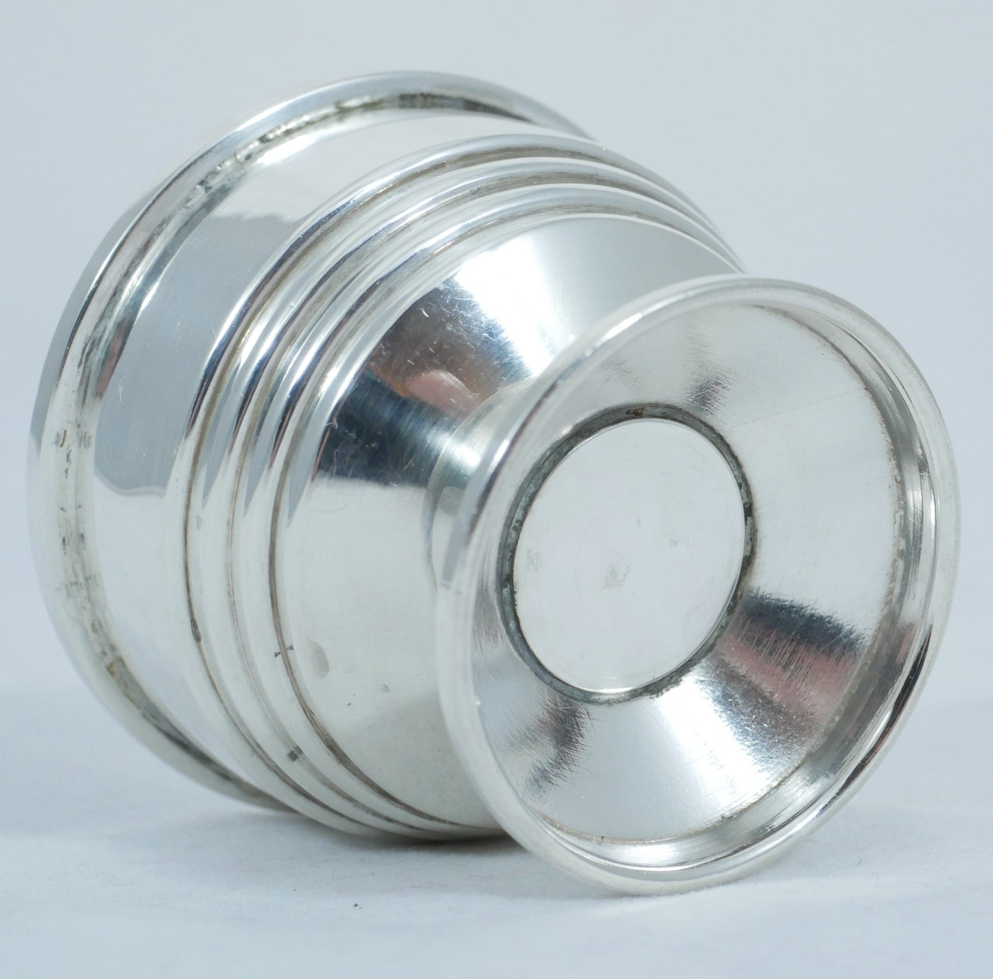 Antique Art Deco 1935 Sterling Silver Salt Cellar Small Sugar Tea Bowl Dish Cup