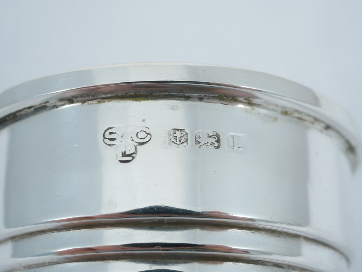 Antique Art Deco 1935 Sterling Silver Salt Cellar Small Sugar Tea Bowl Dish Cup