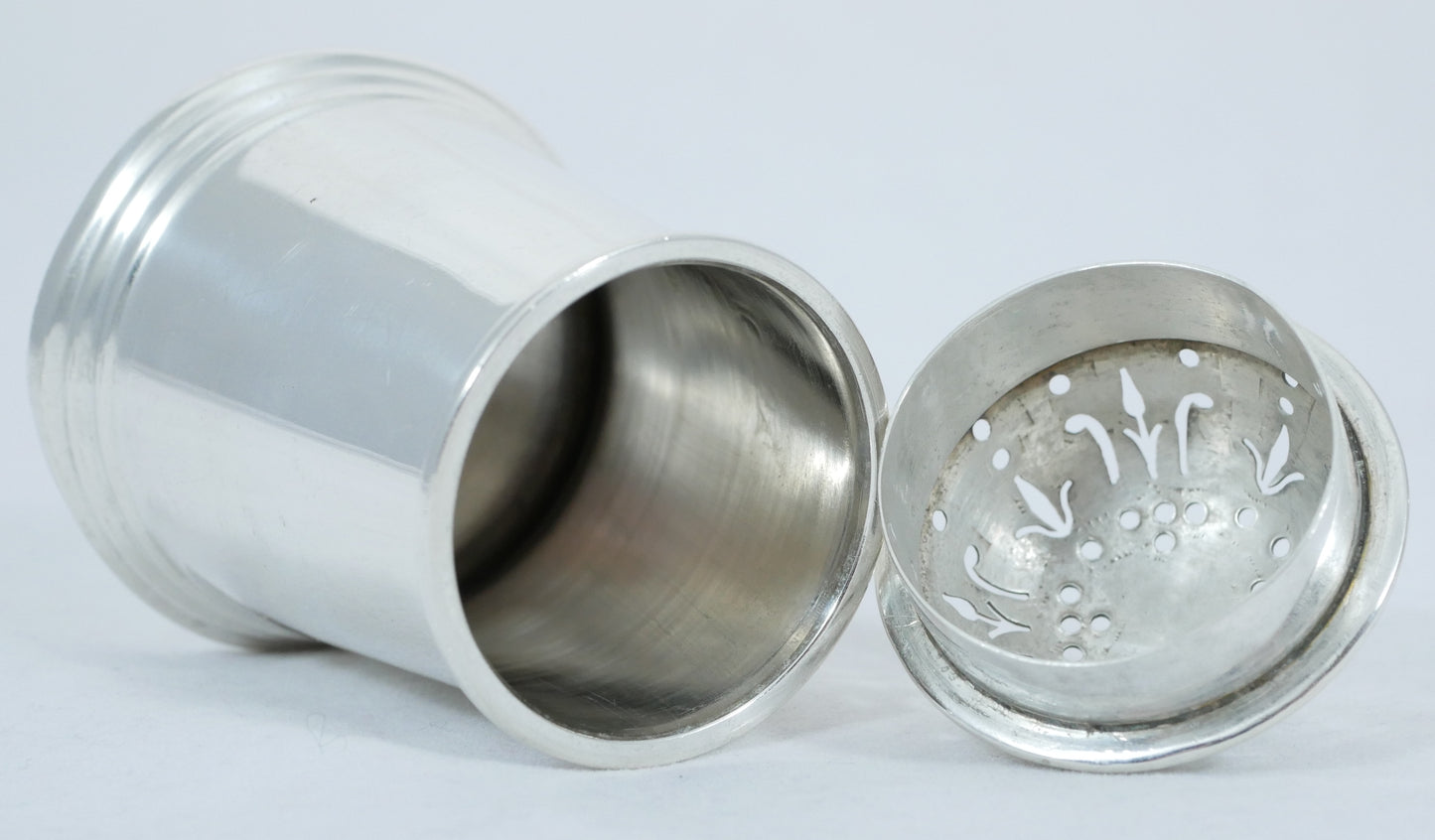 Antique Art Deco 1926 Sterling Silver Cruet Set Salt Cellar Pepper Mustard Pot