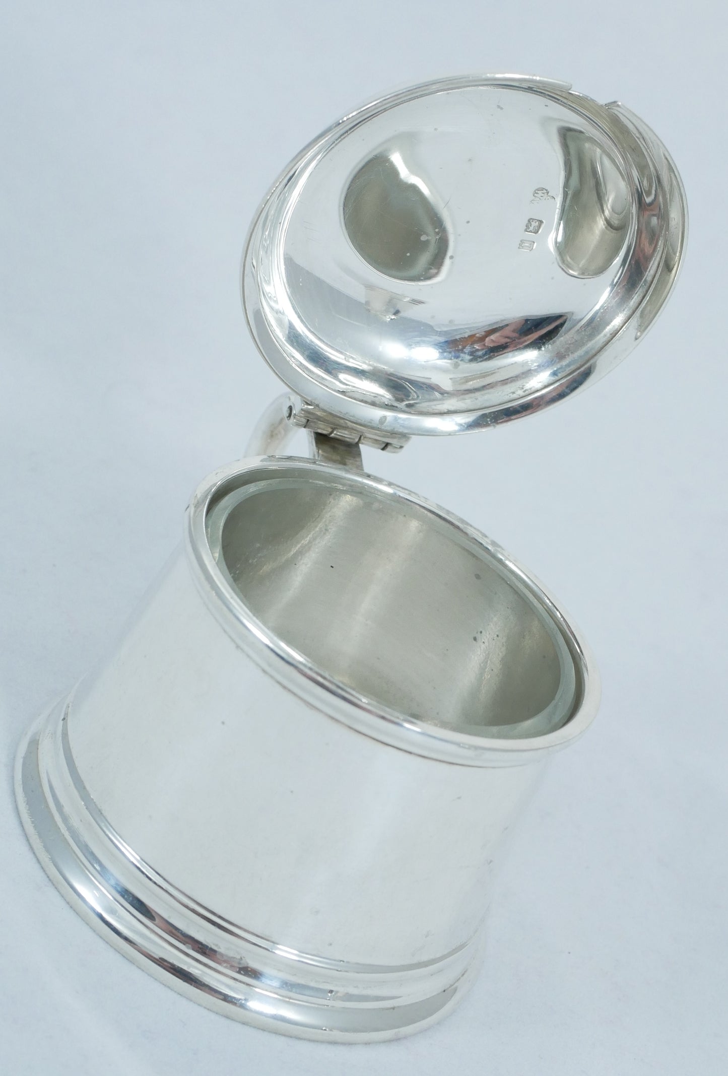 Antique Art Deco 1926 Sterling Silver Cruet Set Salt Cellar Pepper Mustard Pot