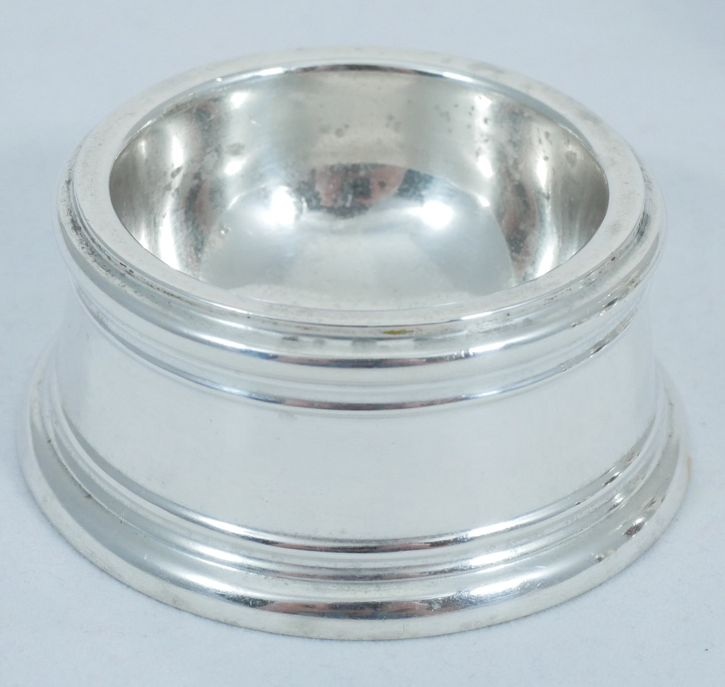 Antique Art Deco 1926 Sterling Silver Cruet Set Salt Cellar Pepper Mustard Pot