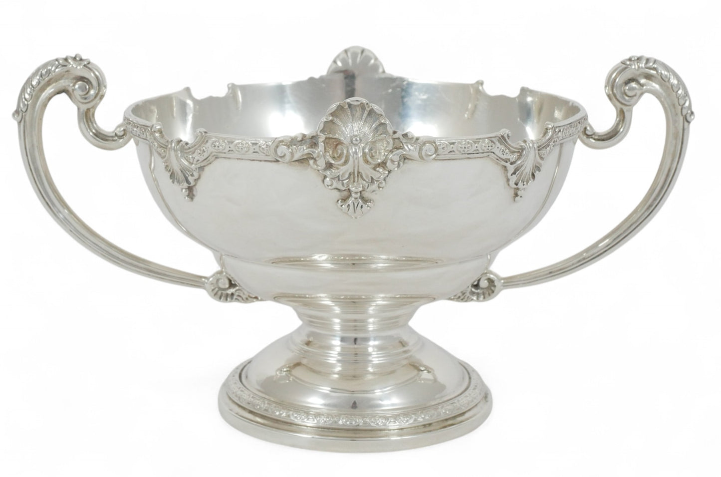 Antique Art Deco 1947 Sterling Silver Horovitz Comport Footed Bowl Loving Cup