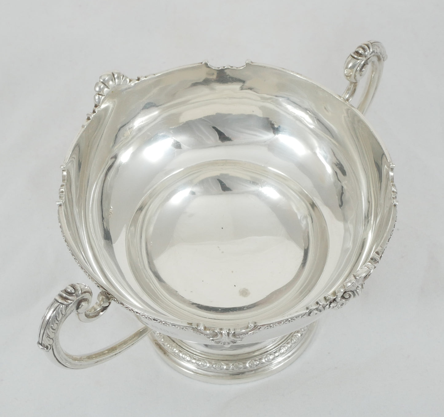 Antique Art Deco 1947 Sterling Silver Horovitz Comport Footed Bowl Loving Cup