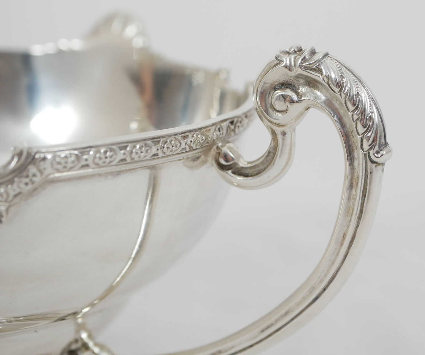 Antique Art Deco 1947 Sterling Silver Horovitz Comport Footed Bowl Loving Cup