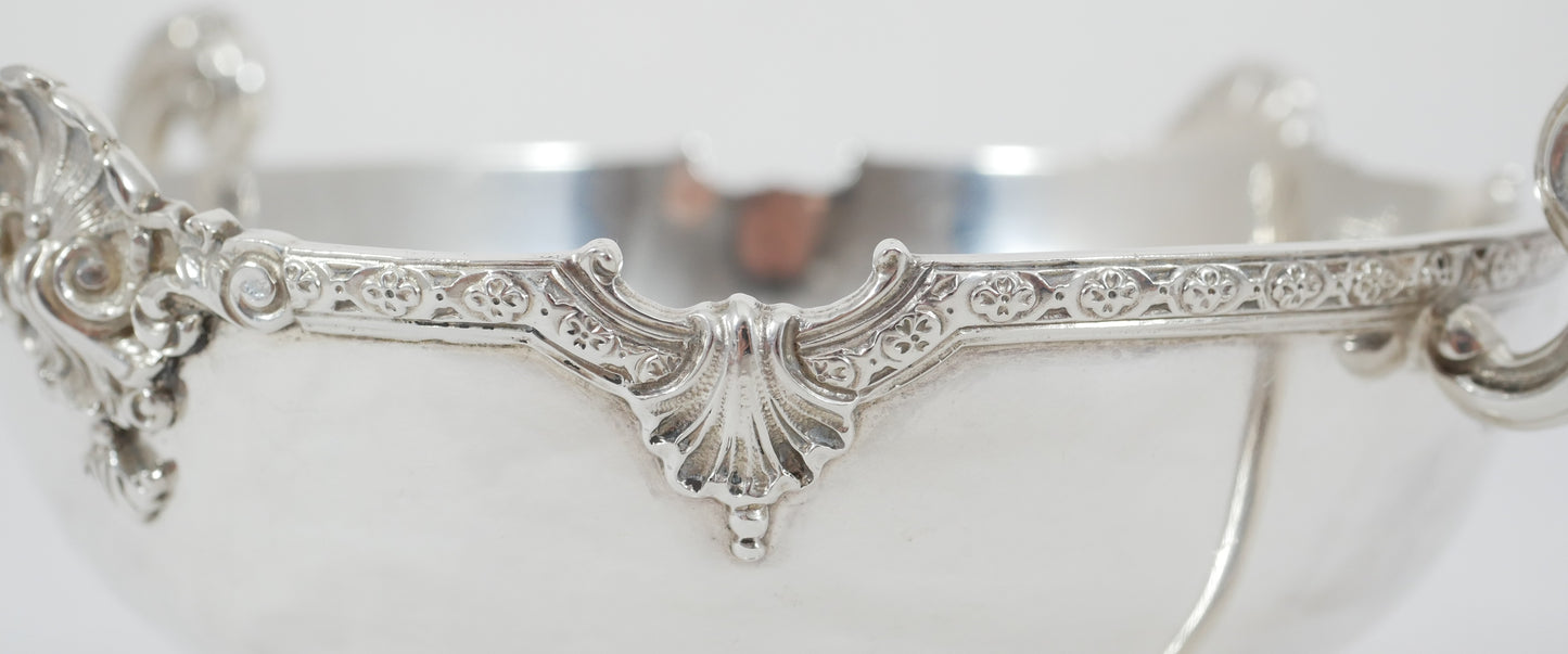 Antique Art Deco 1947 Sterling Silver Horovitz Comport Footed Bowl Loving Cup