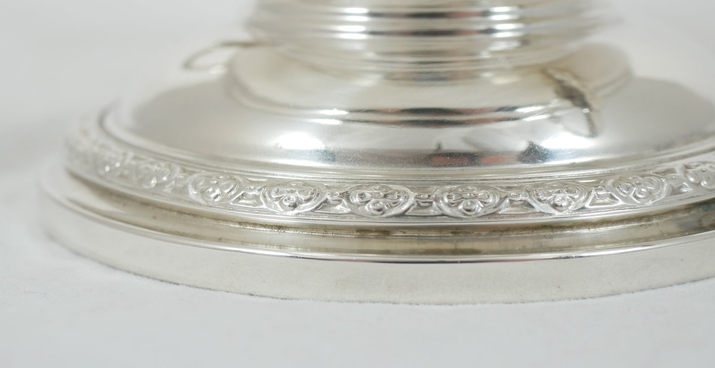 Antique Art Deco 1947 Sterling Silver Horovitz Comport Footed Bowl Loving Cup