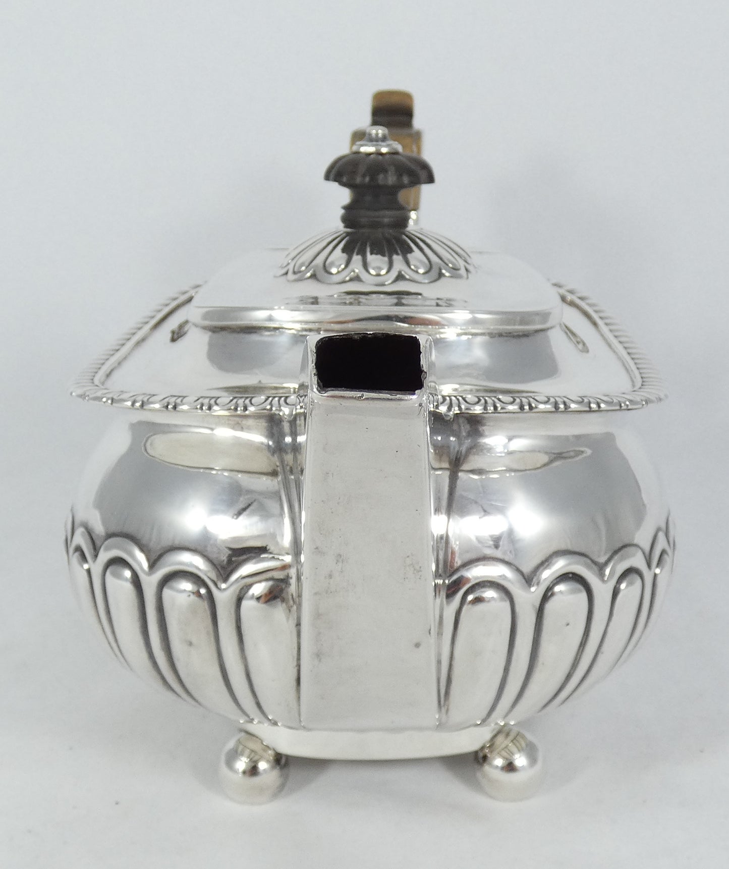 Antique Georgian 1809 Sterling Silver Teapot Tea Pot Samuel Hennell 1,000ml Set
