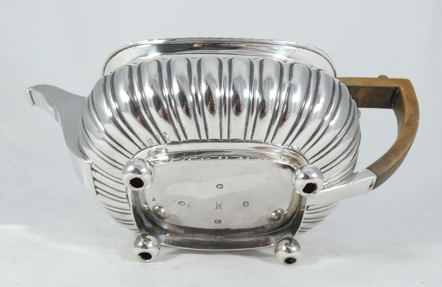 Antique Georgian 1809 Sterling Silver Teapot Tea Pot Samuel Hennell 1,000ml Set