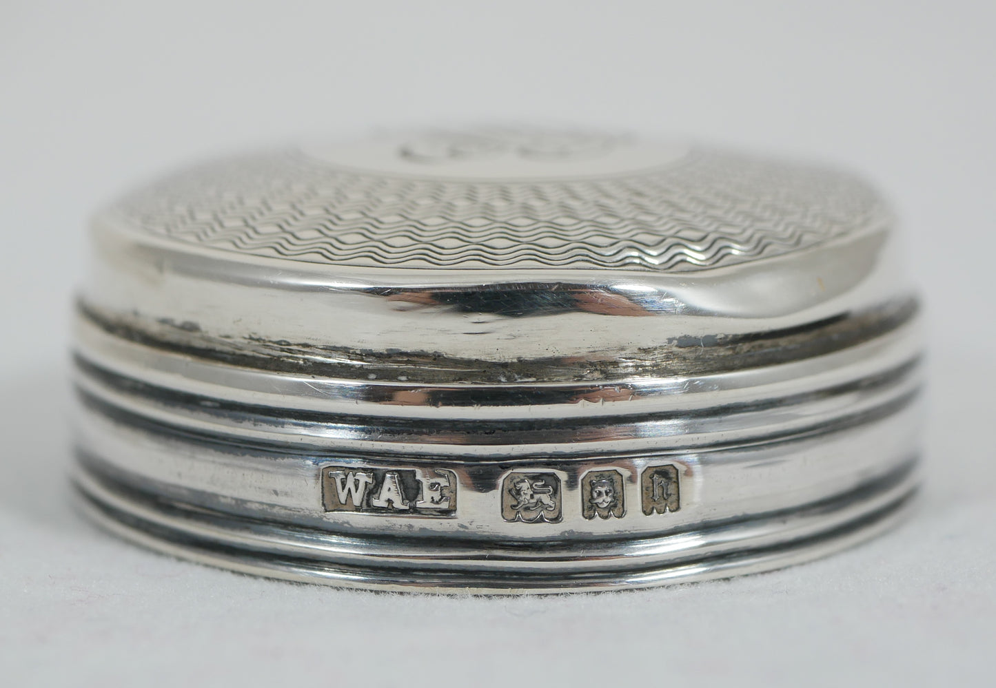 Antique Art Deco 1923 Sterling Silver Faceted Glass Tall Hairpin Pin Bottle Jar