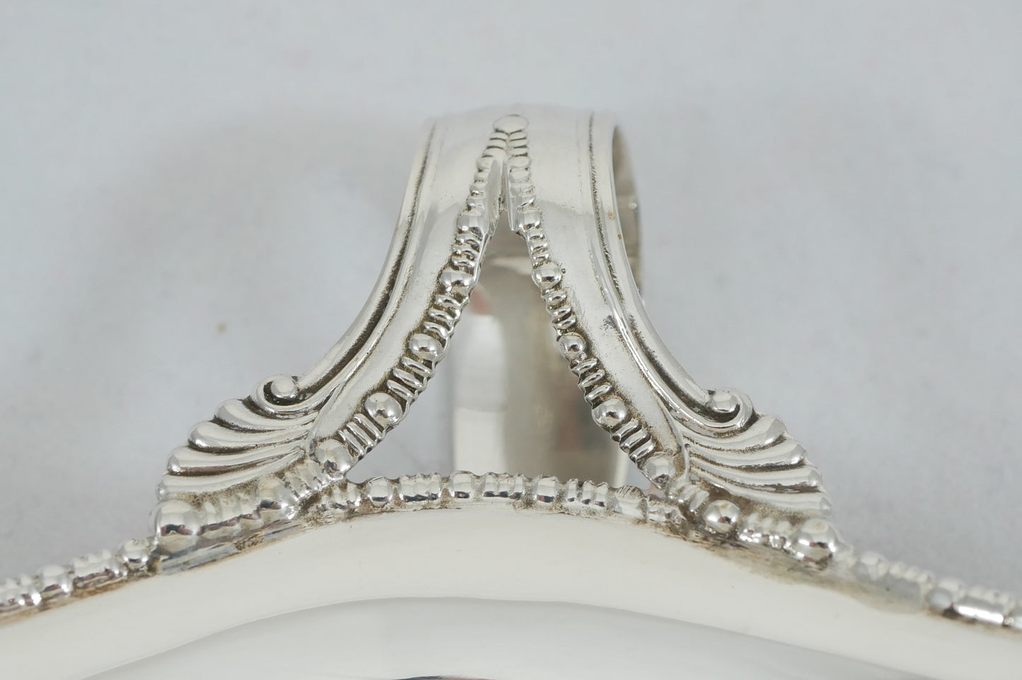 Antique Edwardian 1907 Sterling Silver Double Ended Gravy Sauce Boat Saucer Tray
