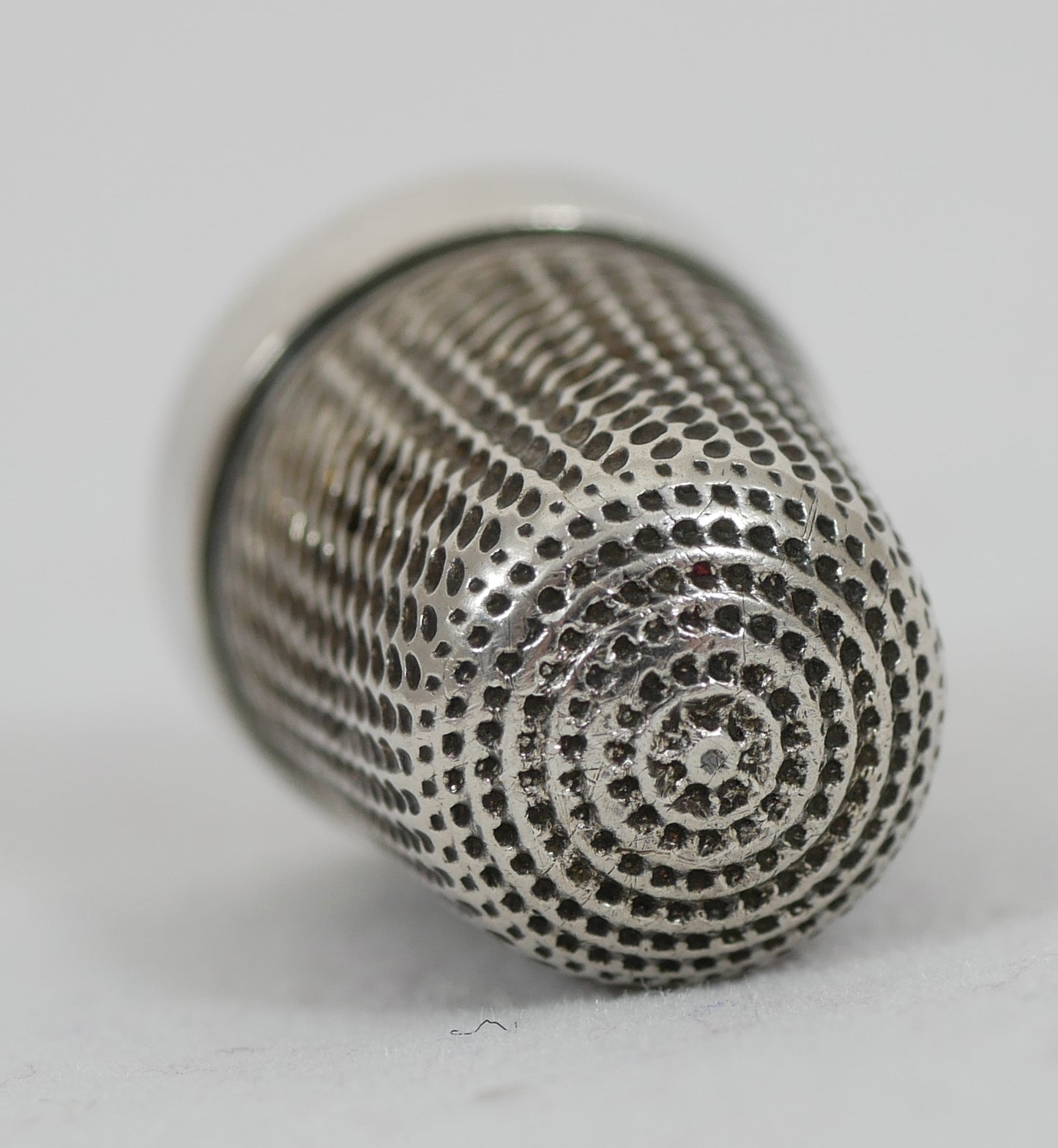 Antique Victorian 1888 Sterling Silver Sewing Thimble Finger Guard Blanckensee