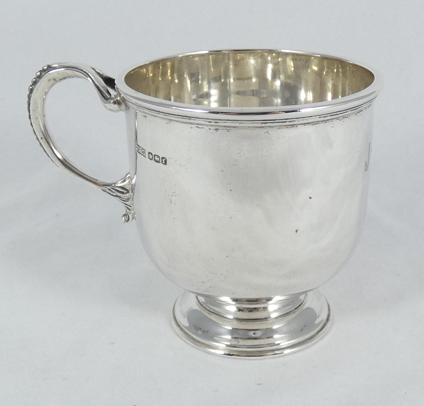 Antique Art Deco 1923 Sterling Silver 175ml Christening Mug Baby Childs Cup B&S