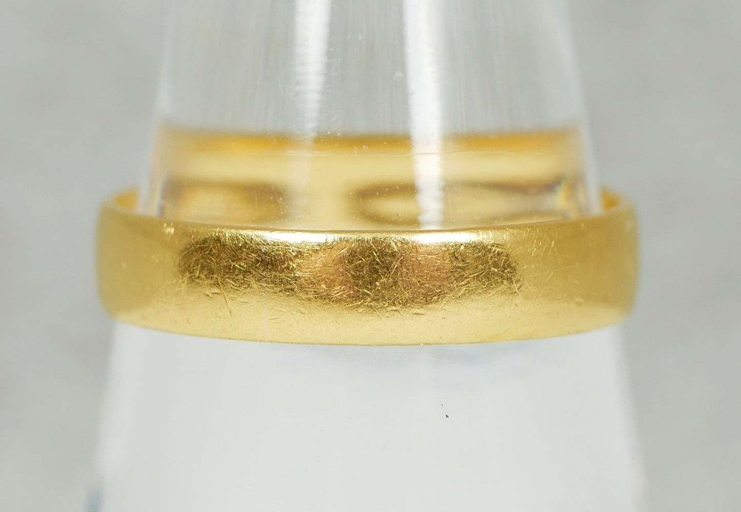 Antique Edwardian 1908 Solid 22ct Yellow Gold Wedding Band Ring Size 6.5 M 52