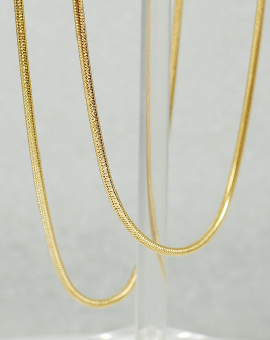 New Italian Solid 9ct Yellow Gold 1.5mm Snake Chain 40cm 15.5" Necklace 6.26gm