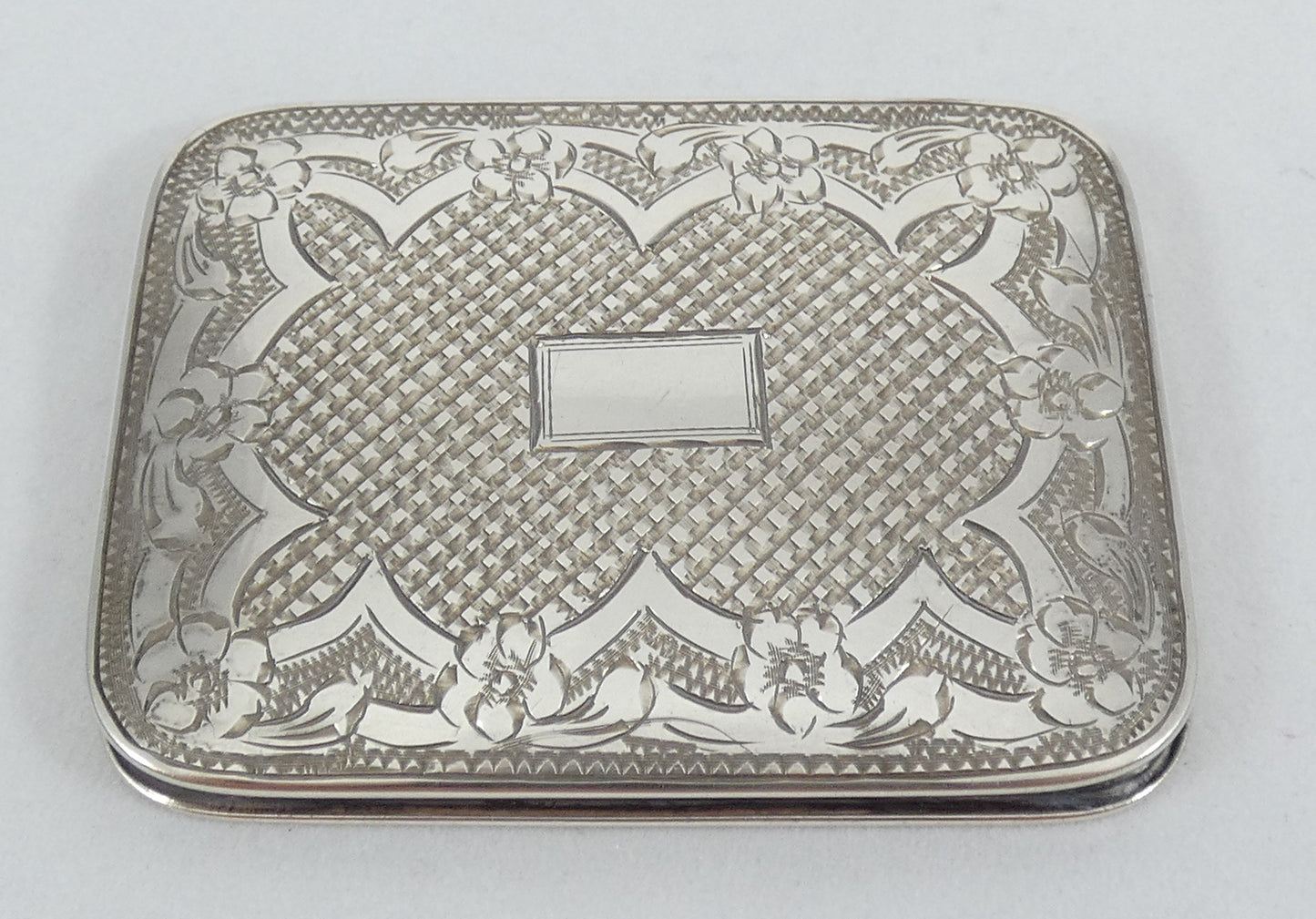 Antique Art Deco 1930 Israel Solid 833 Silver Powder Mirror Compact Leo Gersting