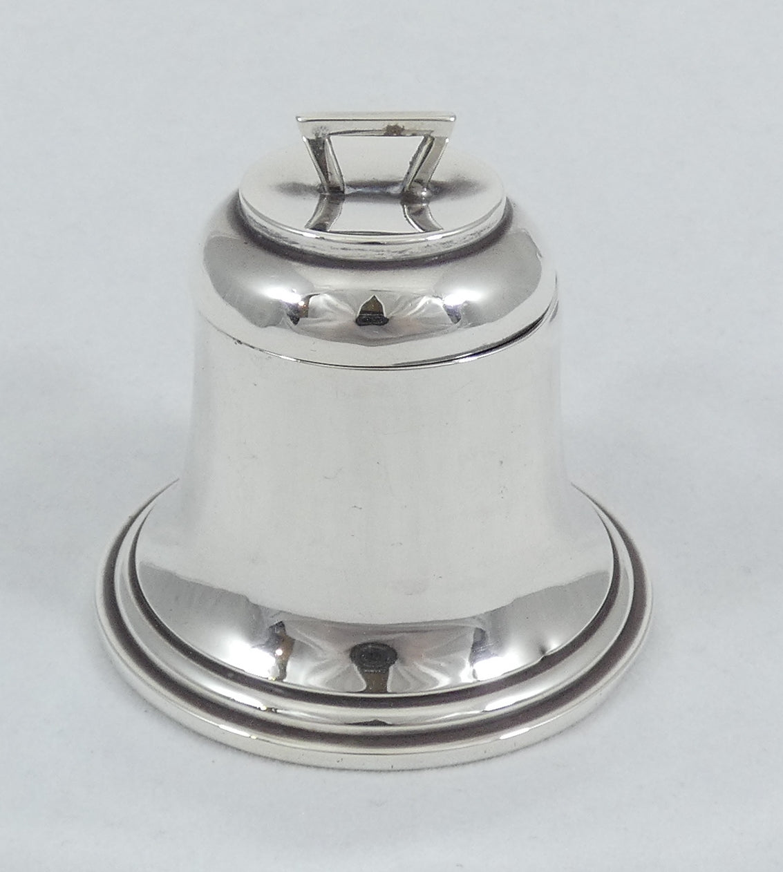 Antique Edwardian 1913 Sterling Silver 6cm Bell Shape Inkwell Ink Well Desk Set