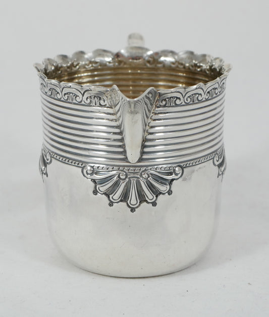 Antique Victorian 1894 Sterling Silver Creamer Milk Jug Sheffield Tea Set JR 925