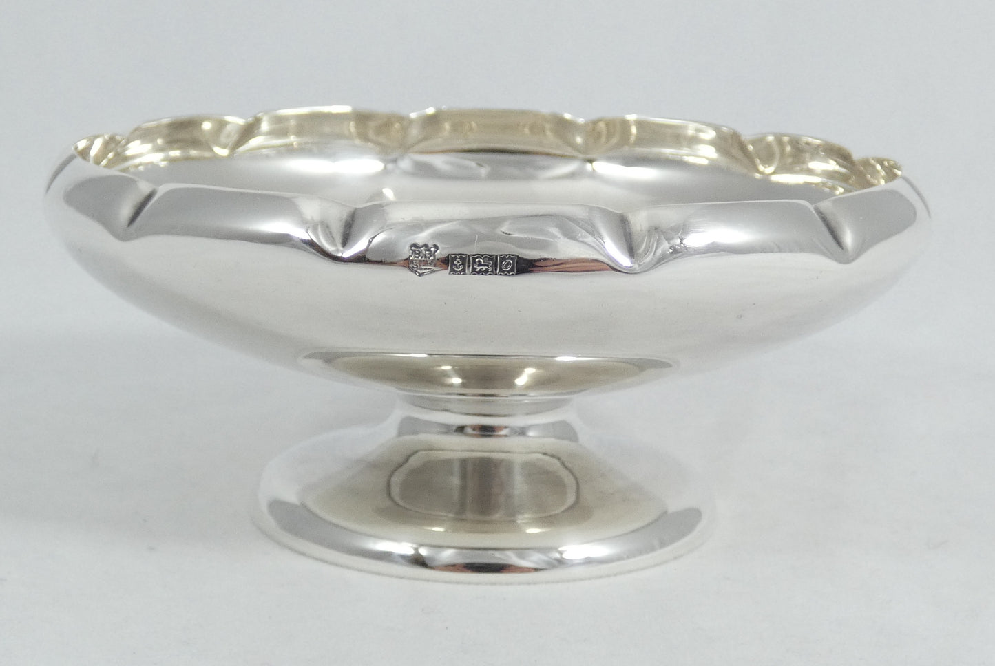 Antique Vintage 1963 Sterling Silver Candy Nut Dish Bowl Fruit Comport Tazza BB