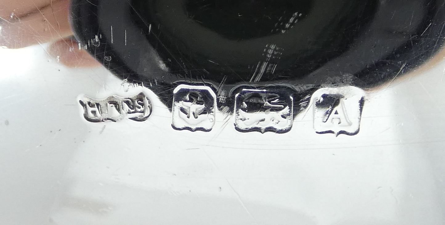 Antique Art Deco 1925 Sterling Silver 13cm Footed Bowl Bon Bon Serving Dish HB