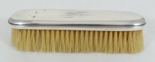 Antique Edwardian 1912 Sterling Silver Hair Clothes Brush London Shoe Dumenil