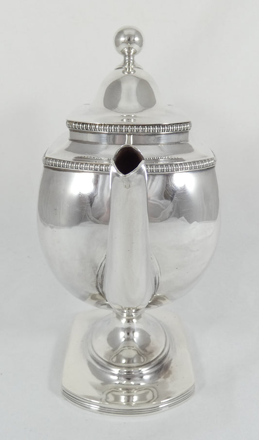 Antique Georgian 1806 Sterling Silver Footed Teapot Coffee Pot Internal Strainer
