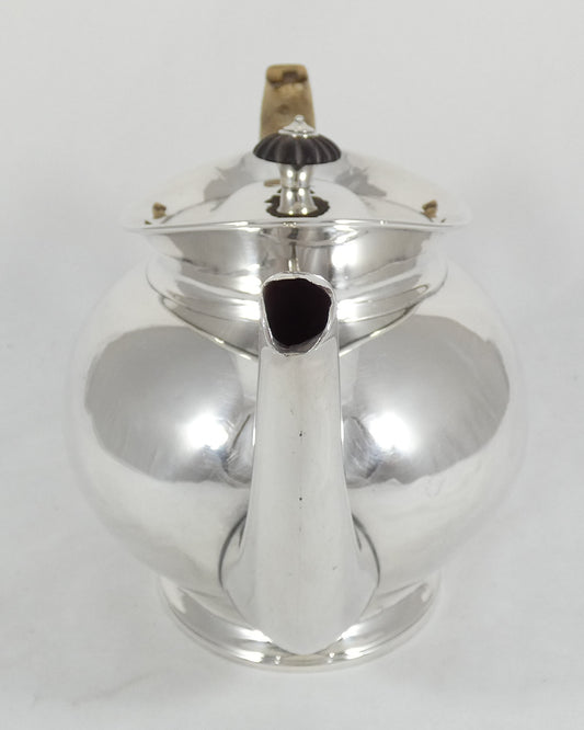 Antique Georgian 1802 Sterling Silver 1L Teapot Tea Pot Charles Aldridge London