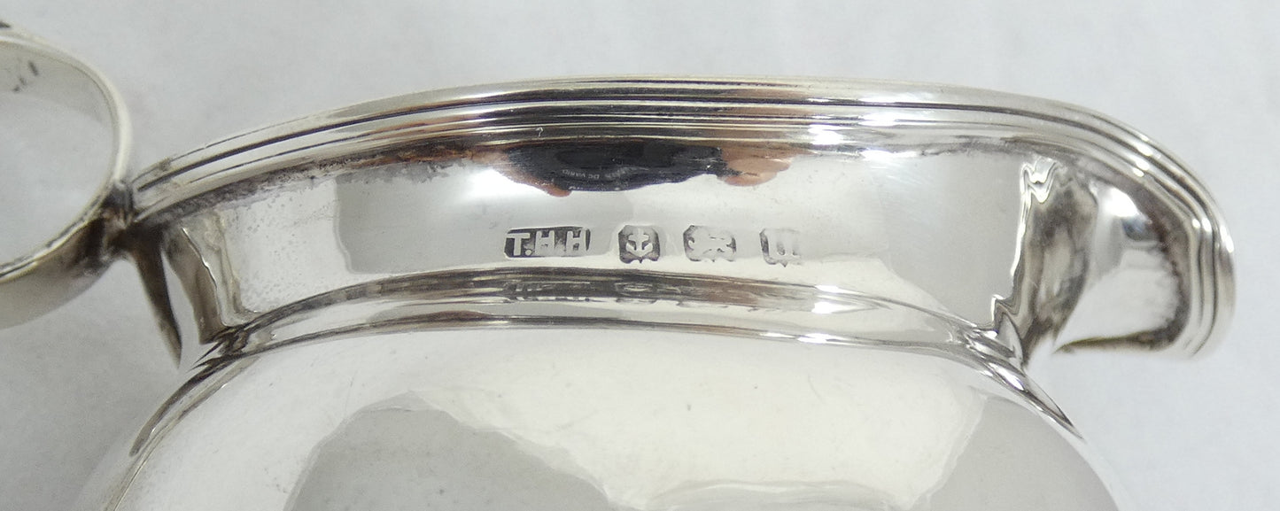 Antique Edwardian 1919 Sterling Silver Small Milk Jug Creamer for Tea Coffee Set