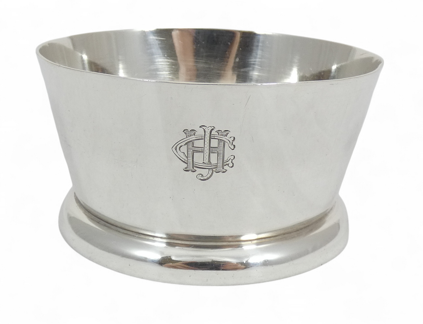 Antique Art Deco 1936 Heavy Sterling Silver Childs Infant Bowl Food Dish Pet AEJ