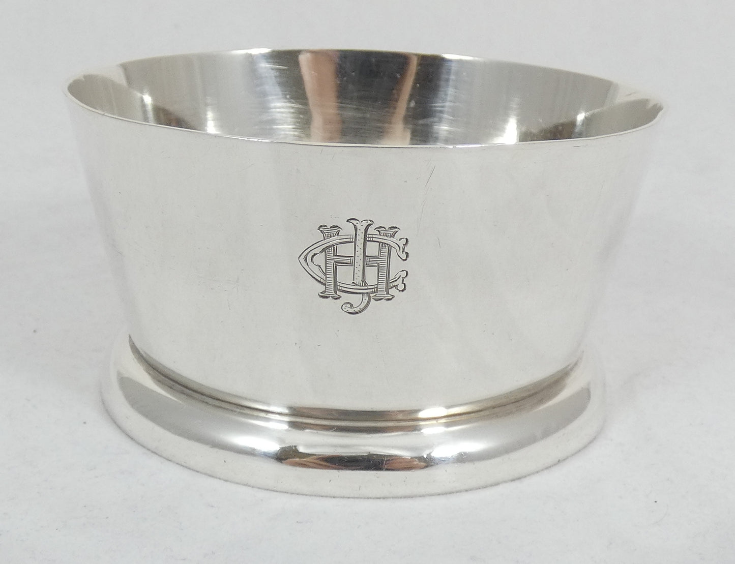 Antique Art Deco 1936 Heavy Sterling Silver Childs Infant Bowl Food Dish Pet AEJ