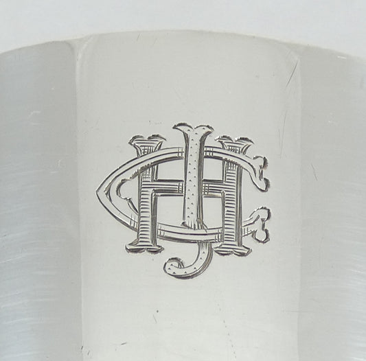 Antique Art Deco 1936 Heavy Sterling Silver Childs Infant Bowl Food Dish Pet AEJ