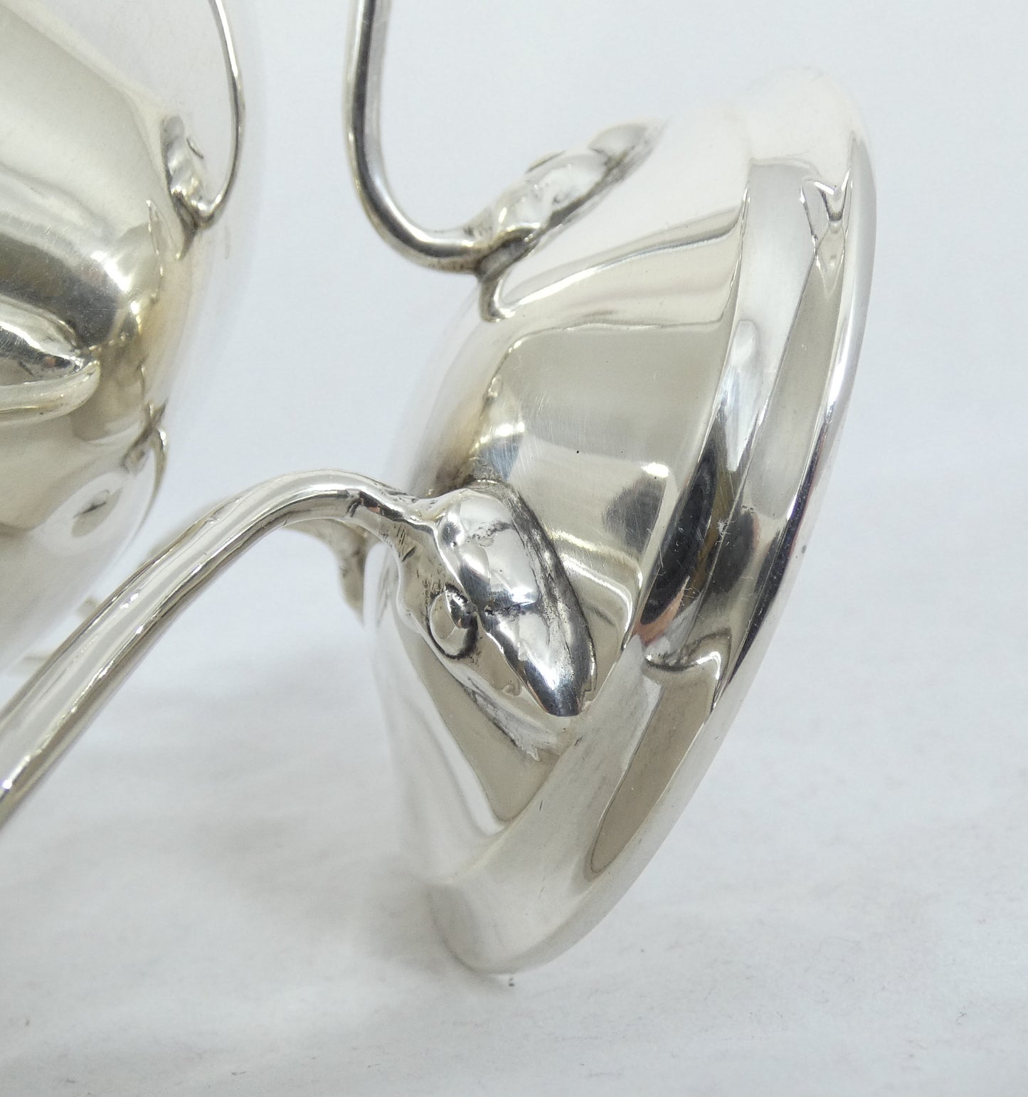 Antique Art Nouveau 1906 Sterling Silver Tri-Handle Comport Lolly Bowl Nut Dish