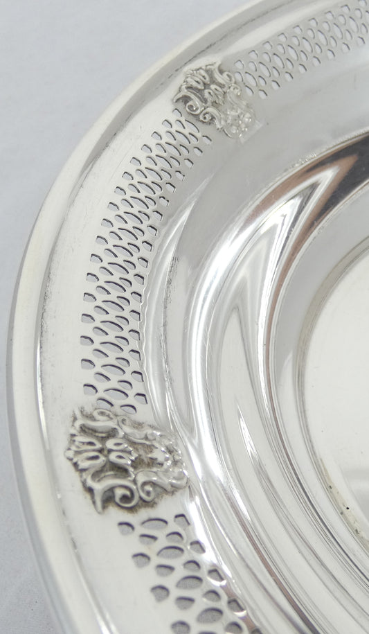 Vintage American La Pierre 10" 25.5cm Serving Vegetable Fruit Bowl Dish Pierced