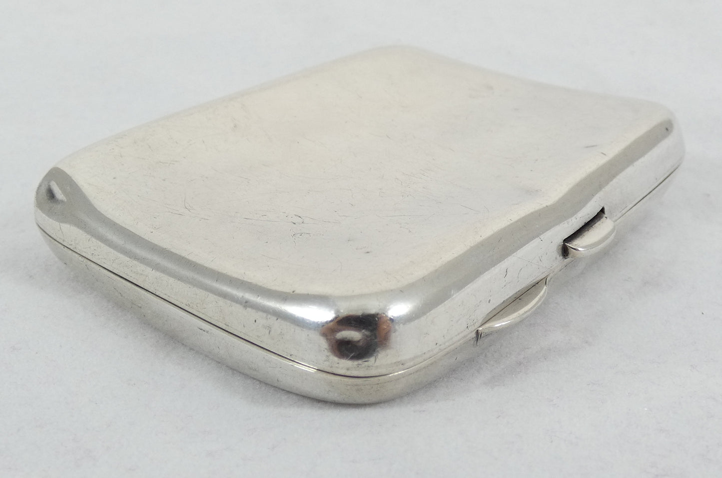 Antique Art Deco 1920 W J Sanders Australian Sterling Silver Cigarette Card Case