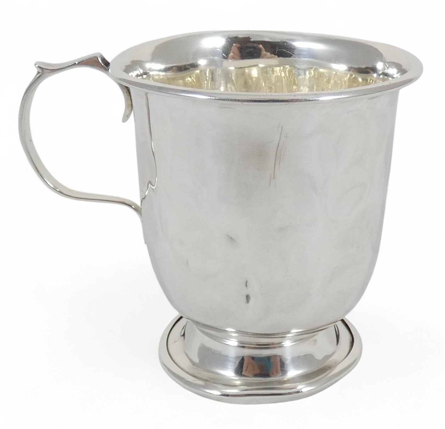 Antique Art Deco 1939 Sterling Silver Christening Childs Mug Tankard Cup 100ml