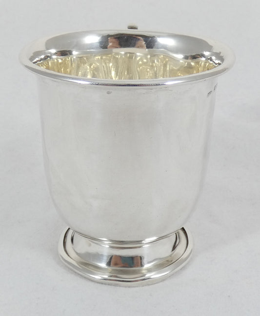 Antique Art Deco 1939 Sterling Silver Christening Childs Mug Tankard Cup 100ml