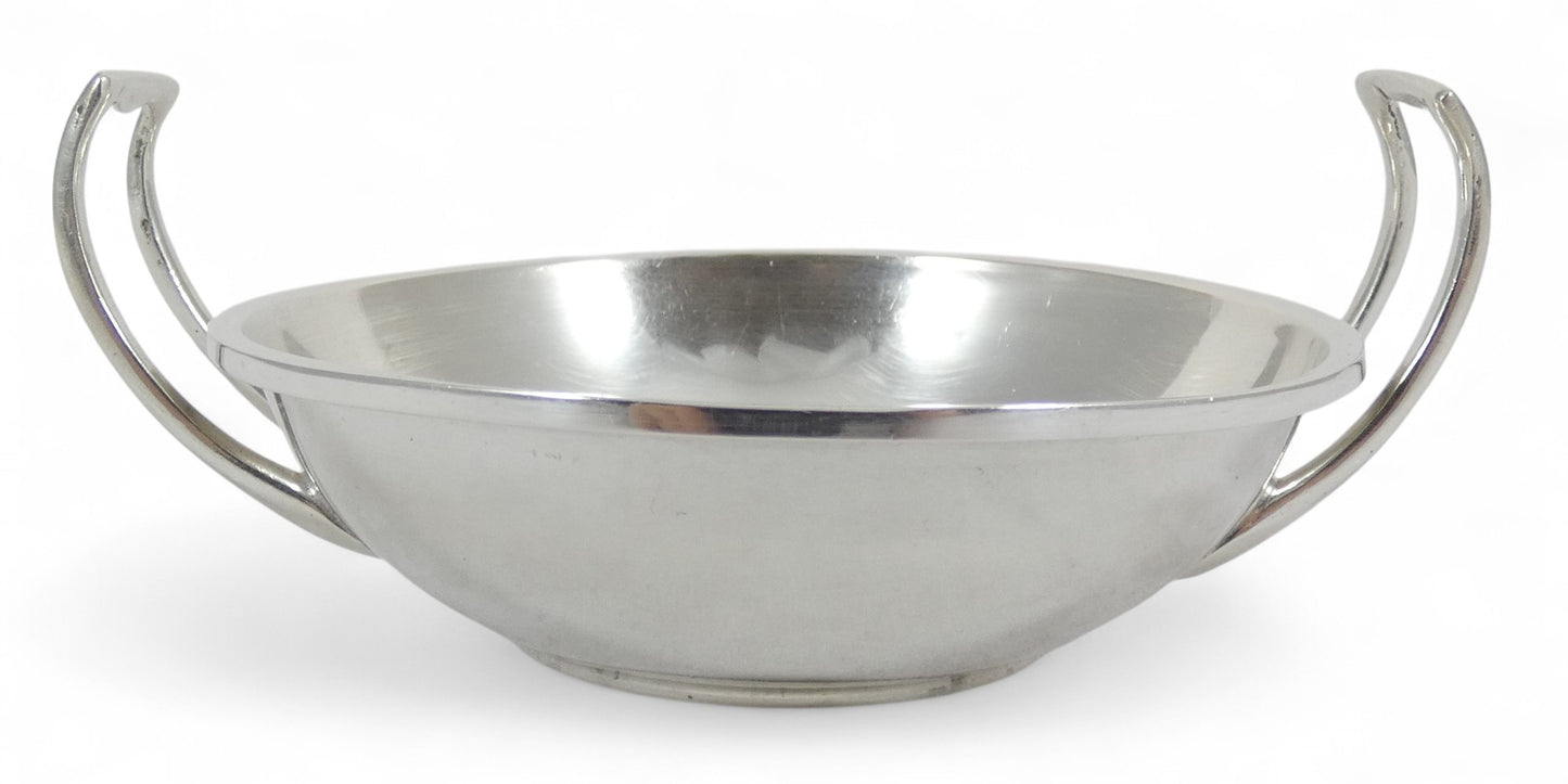 Antique Edwardian 1917 Sterling Silver Twin Handled Porringer Childs Bowl Dish