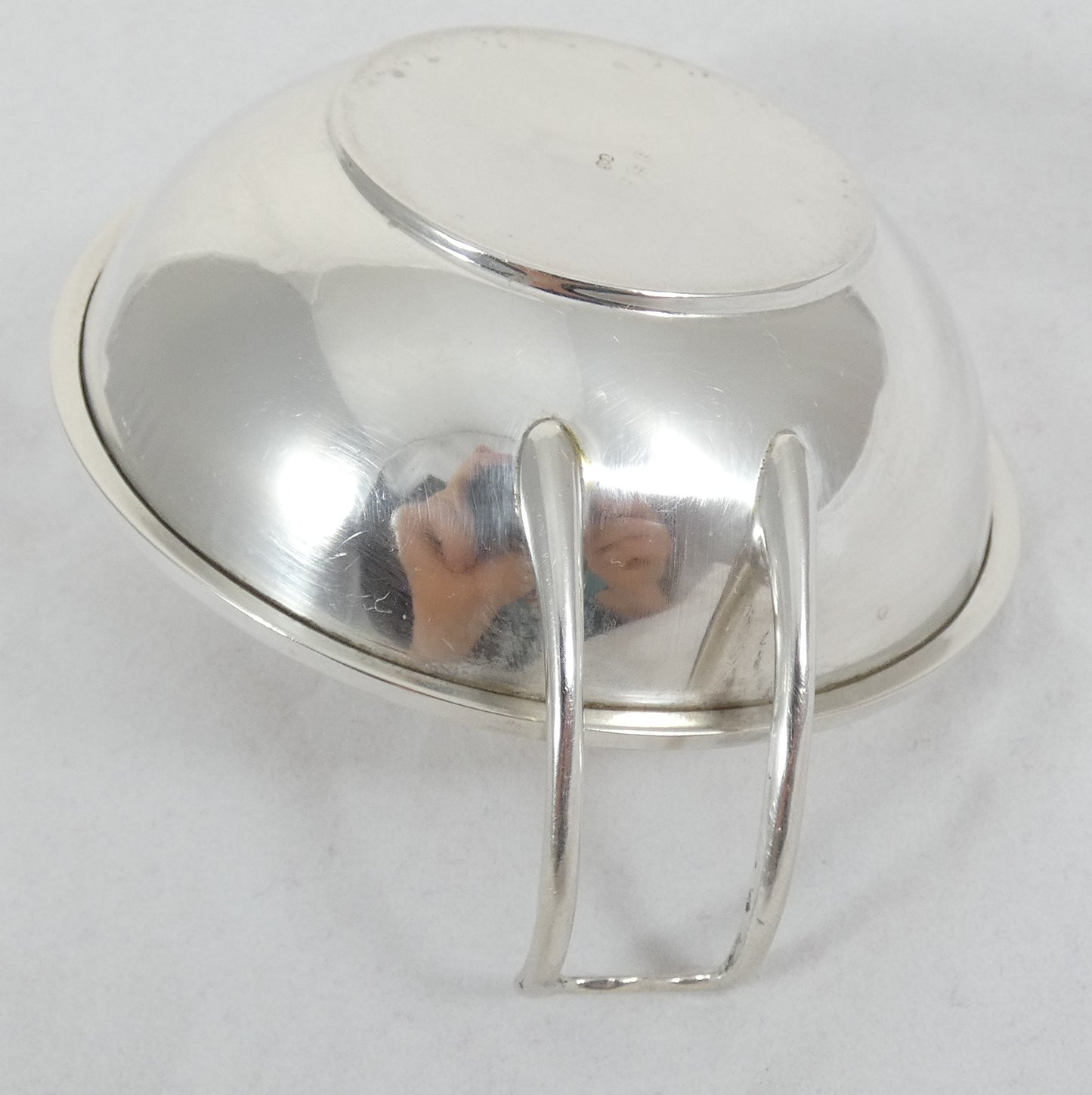 Antique Edwardian 1917 Sterling Silver Twin Handled Porringer Childs Bowl Dish