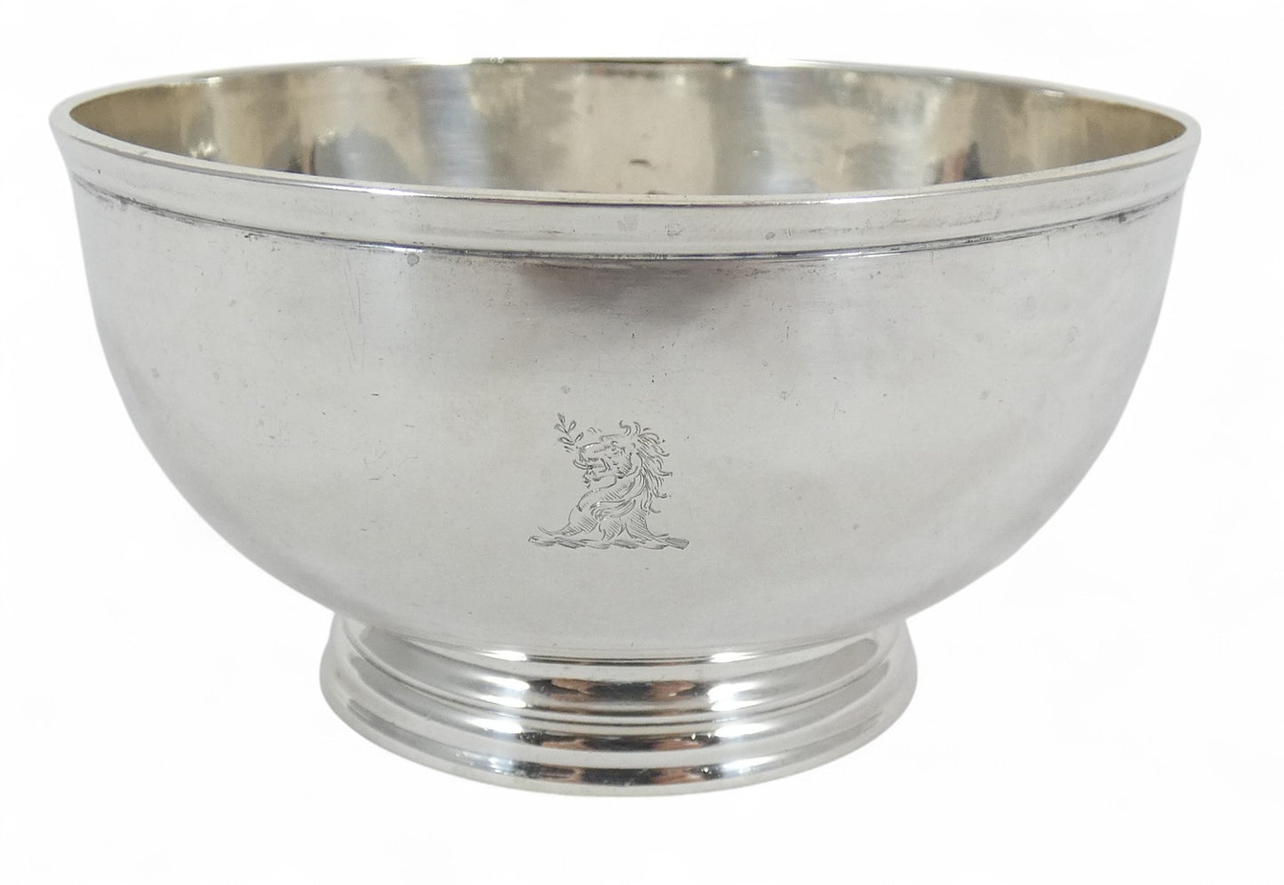 Antique Edwardian 1918 Heavy Sterling Silver Footed Sugar Serving Bowl Dish 925