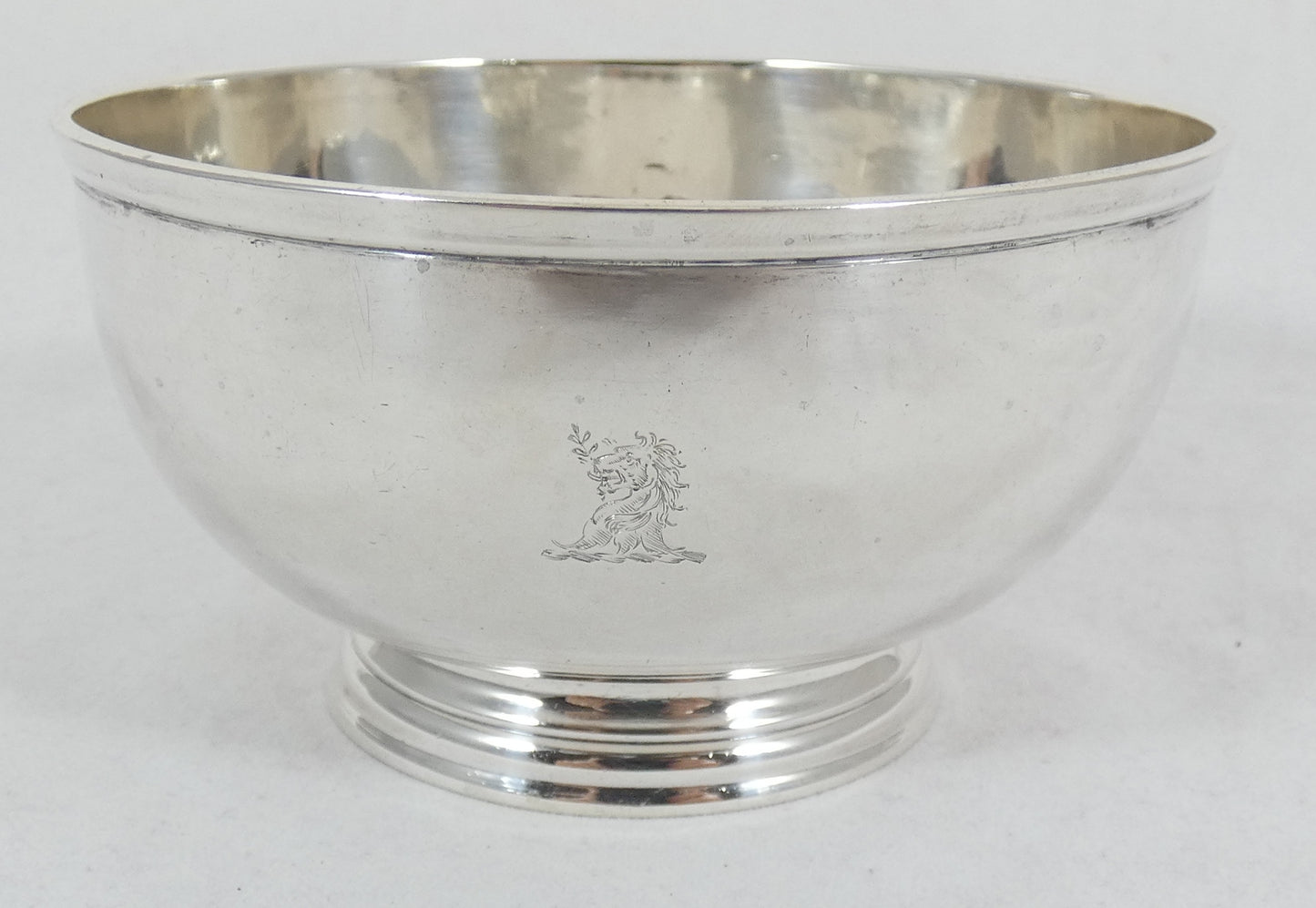 Antique Edwardian 1918 Heavy Sterling Silver Footed Sugar Serving Bowl Dish 925