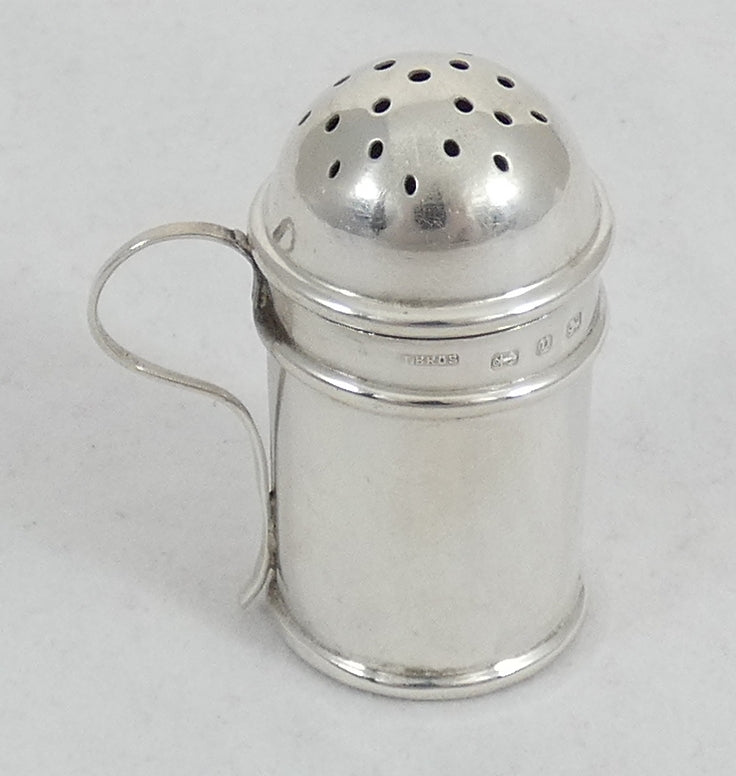 Antique Victorian 1898 Sterling Silver Novelty Flour Sifter Pepper Pot Shaker TB