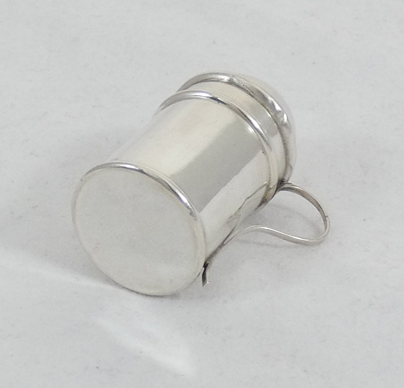 Antique Victorian 1898 Sterling Silver Novelty Flour Sifter Pepper Pot Shaker TB