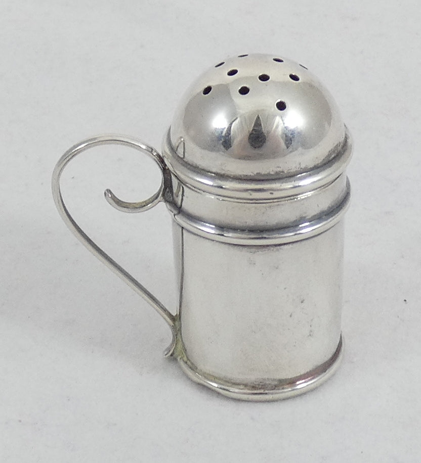 Antique Edwardian 1907 Sterling Silver Novelty Flour Sifter Pepper Pot Shaker CW