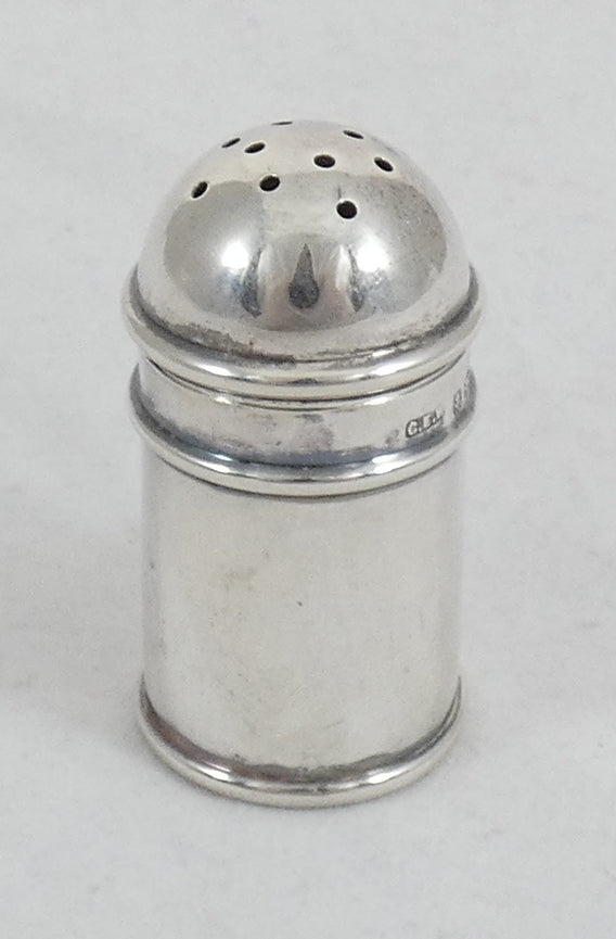 Antique Edwardian 1907 Sterling Silver Novelty Flour Sifter Pepper Pot Shaker CW