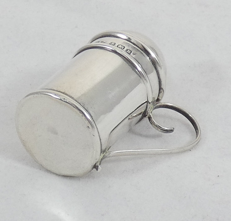 Antique Edwardian 1907 Sterling Silver Novelty Flour Sifter Pepper Pot Shaker CW